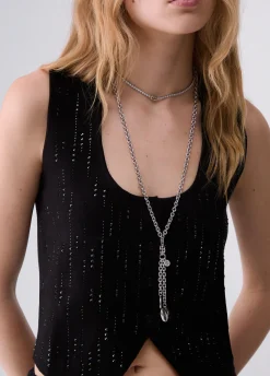 Gilet con strass
