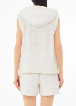 Gilet in cotone con ricami