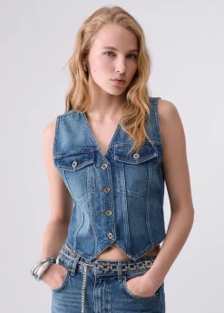Gilet in denim