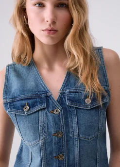 Gilet in denim