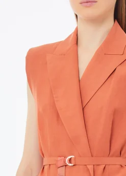 Gilet in misto lino