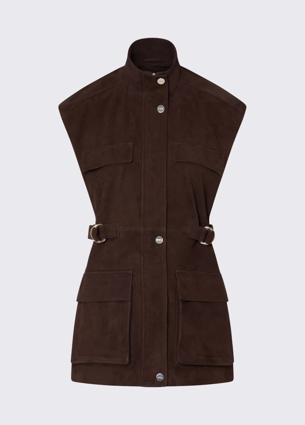 Gilet in suede