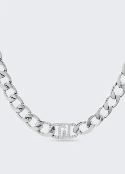 Girocollo monogram con brill