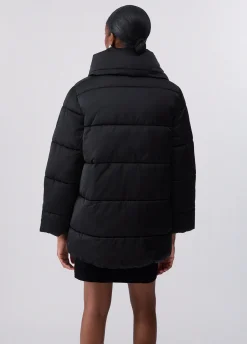 Giubbotto imbottito over in nylon lucido
