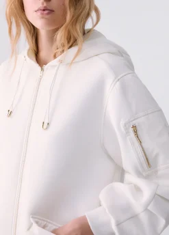 Giubbotto oversize con cappuccio
