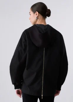 Giubbotto oversize con cappuccio