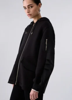 Giubbotto oversize con cappuccio