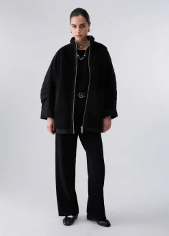Giubbotto oversize con cappuccio
