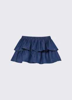 Gonna in denim tencel