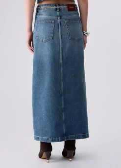 Gonna lunga denim