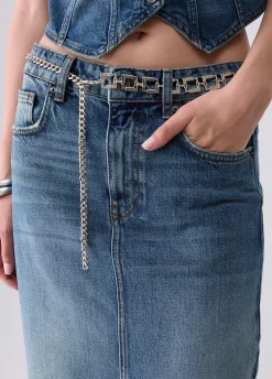 Gonna lunga denim