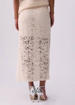 Gonna midi in macramè