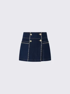 Gonna pantalone con strass