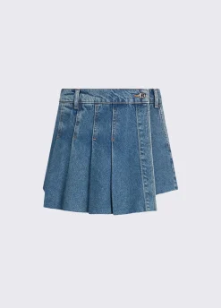 Gonna pantalone in denim