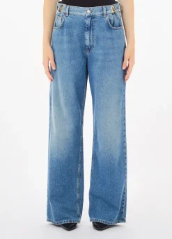 Jeans baggy a vita alta