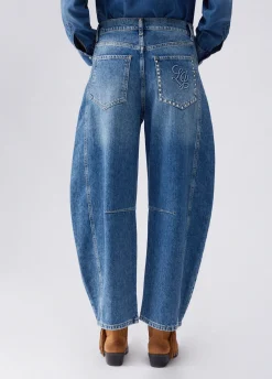 Jeans balloon a vita bassa