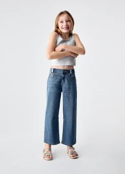 Jeans balloon con ricami gioiello
