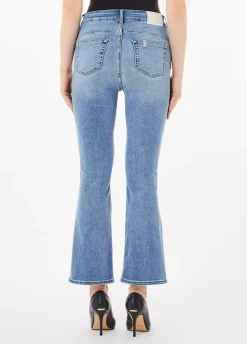 Jeans bootcut a vita alta