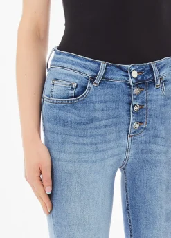 Jeans bootcut a vita alta