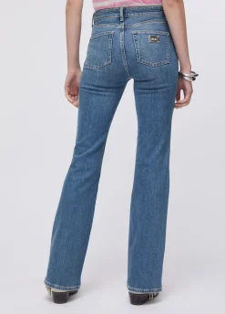 Jeans bootcut a vita alta