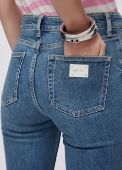 Jeans bootcut a vita alta