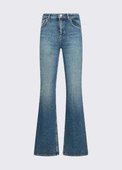 Jeans bootcut a vita alta