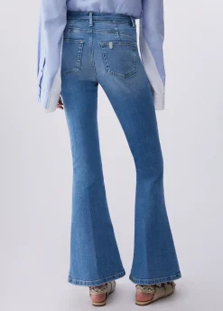 Jeans bootcut a vita alta