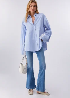 Jeans bootcut a vita alta