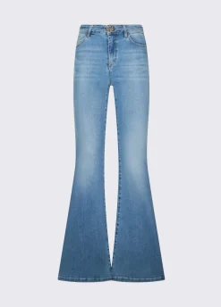 Jeans bootcut a vita alta