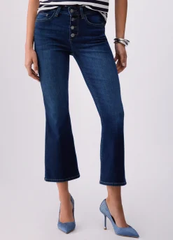 Jeans bootcut a vita alta