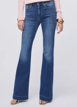 Jeans bootcut a vita alta