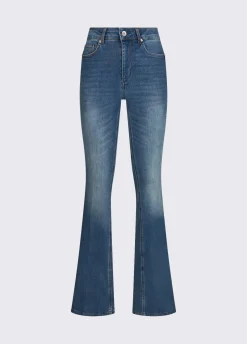 Jeans bootcut a vita alta