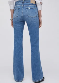 Jeans bootcut a vita alta