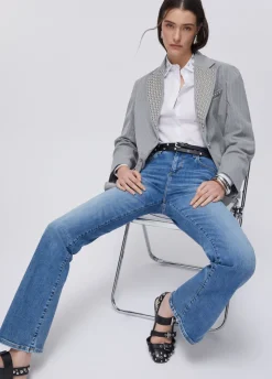 Jeans bootcut a vita alta