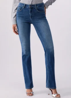 Jeans bootcut a vita alta