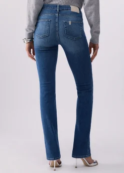 Jeans bootcut a vita alta