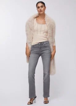 Jeans bootcut a vita alta