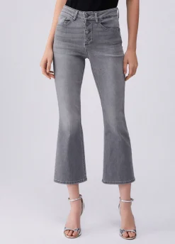 Jeans bootcut a vita alta