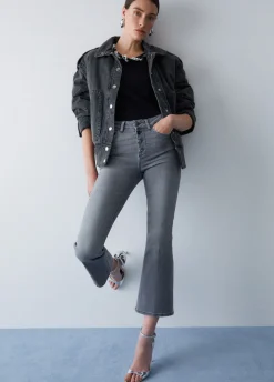 Jeans bootcut a vita alta