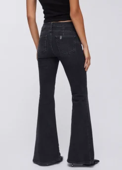 Jeans bootcut a vita alta