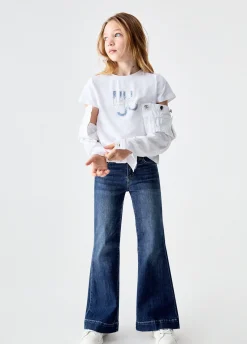 Jeans bootcut a vita alta
