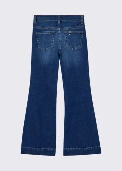 Jeans bootcut a vita alta