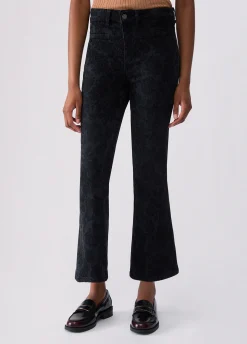 Jeans bootcut con dettaglio laser