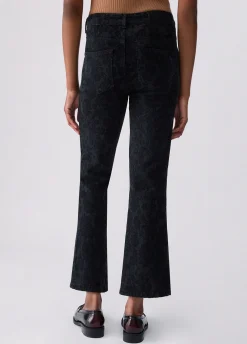Jeans bootcut con dettaglio laser