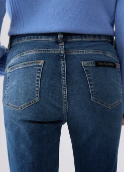 Jeans bootcut con strass