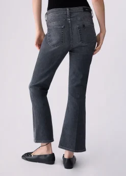 Jeans bootcut con strass