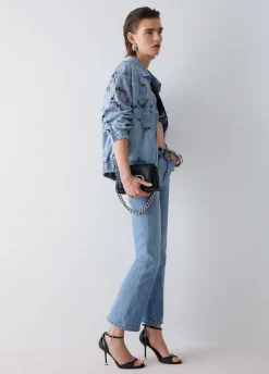 Jeans bootcut cropped