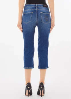 Jeans Capri con strass