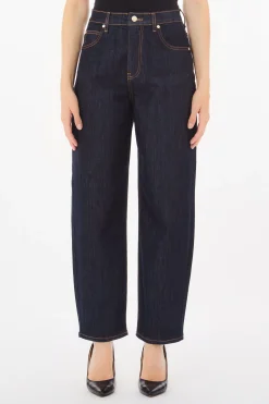 Jeans carrot fit a vita alta