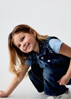 Jeans con ricami gioiello